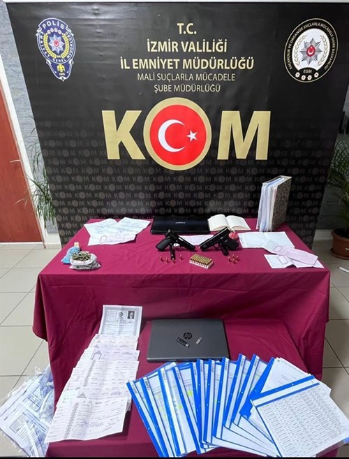 İzmir Mali Suçlarla Mücadele Şube Müdürlüğü Tefecilik Operasyonu